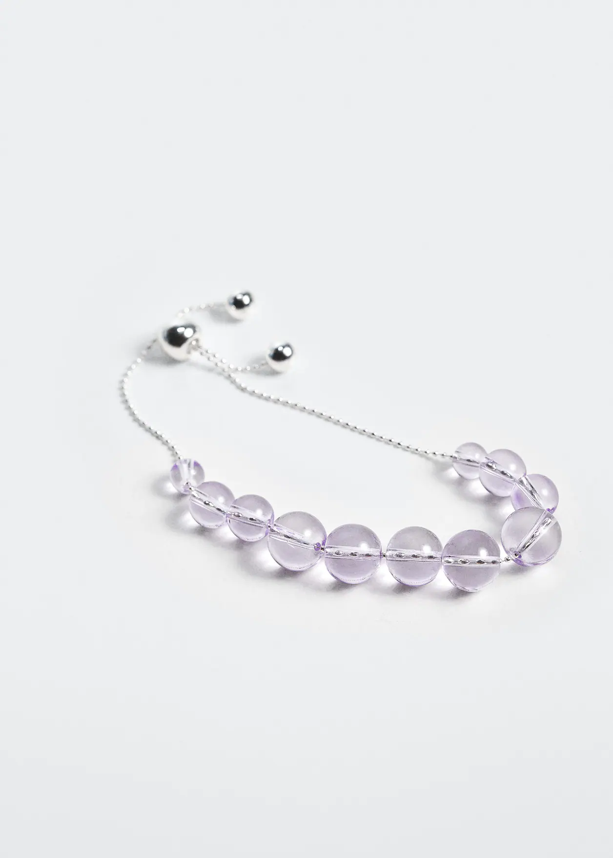 Purple Stone Beaded Bracelet - Image 4