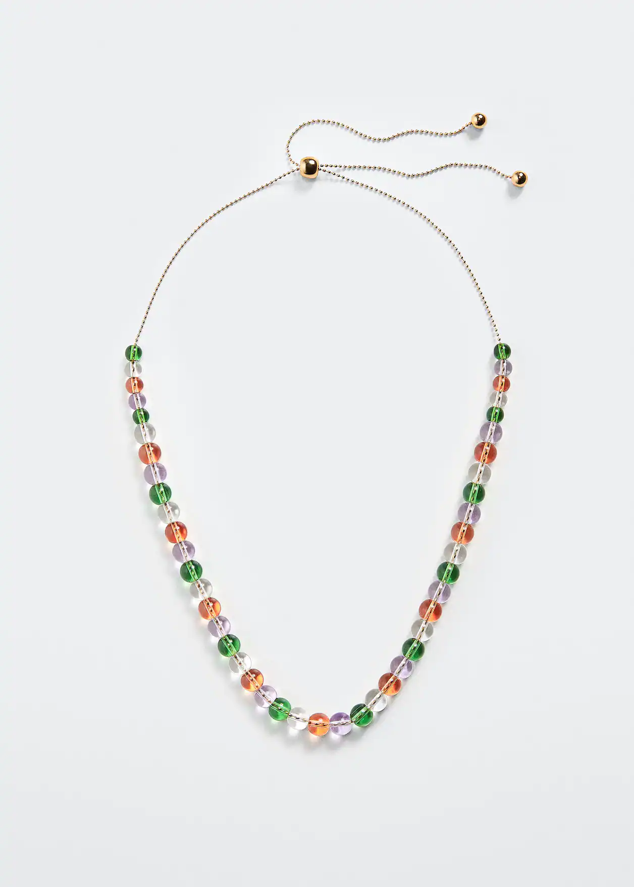 Faceted Green Beaded Chain Bracelet - Image 4