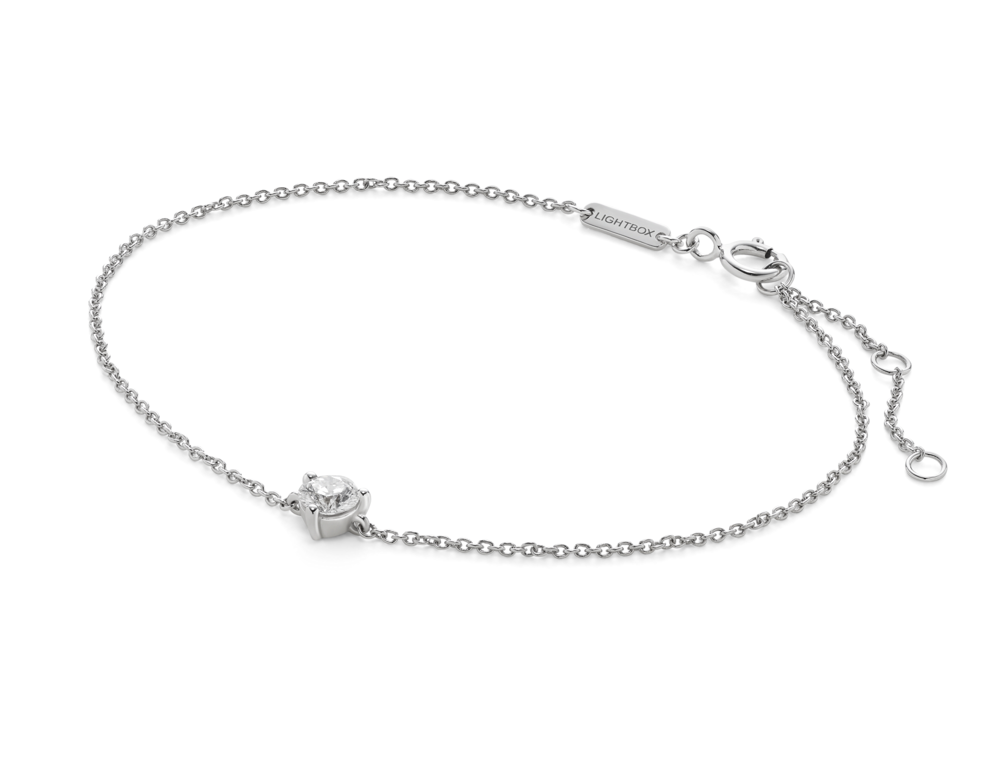 Lab-Grown Diamond ¼ct. Mini Round Brilliant Bracelet | White - Image 3