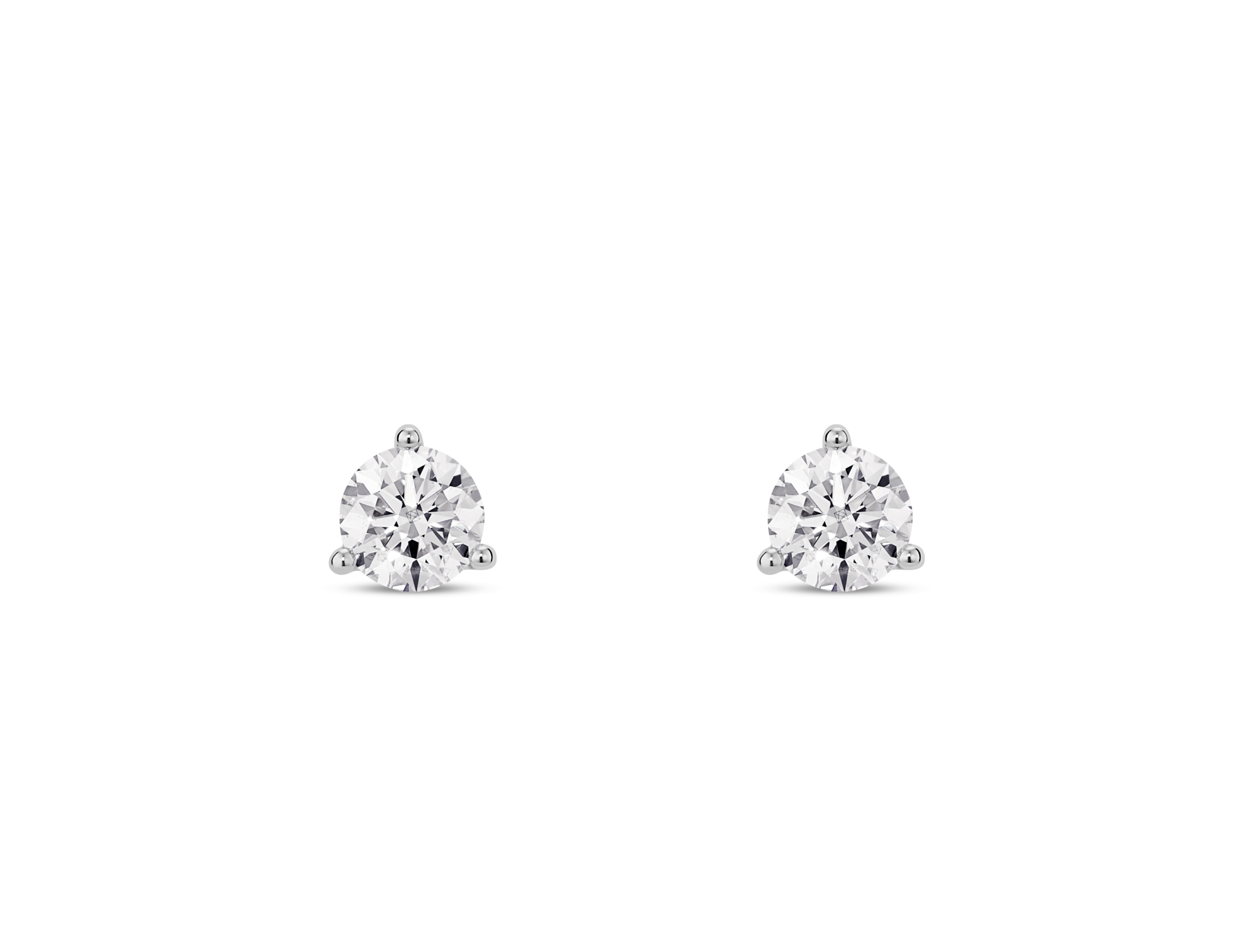 Lab-Grown Diamond ½ct. tw. Round Brilliant Solitaire Studs | White