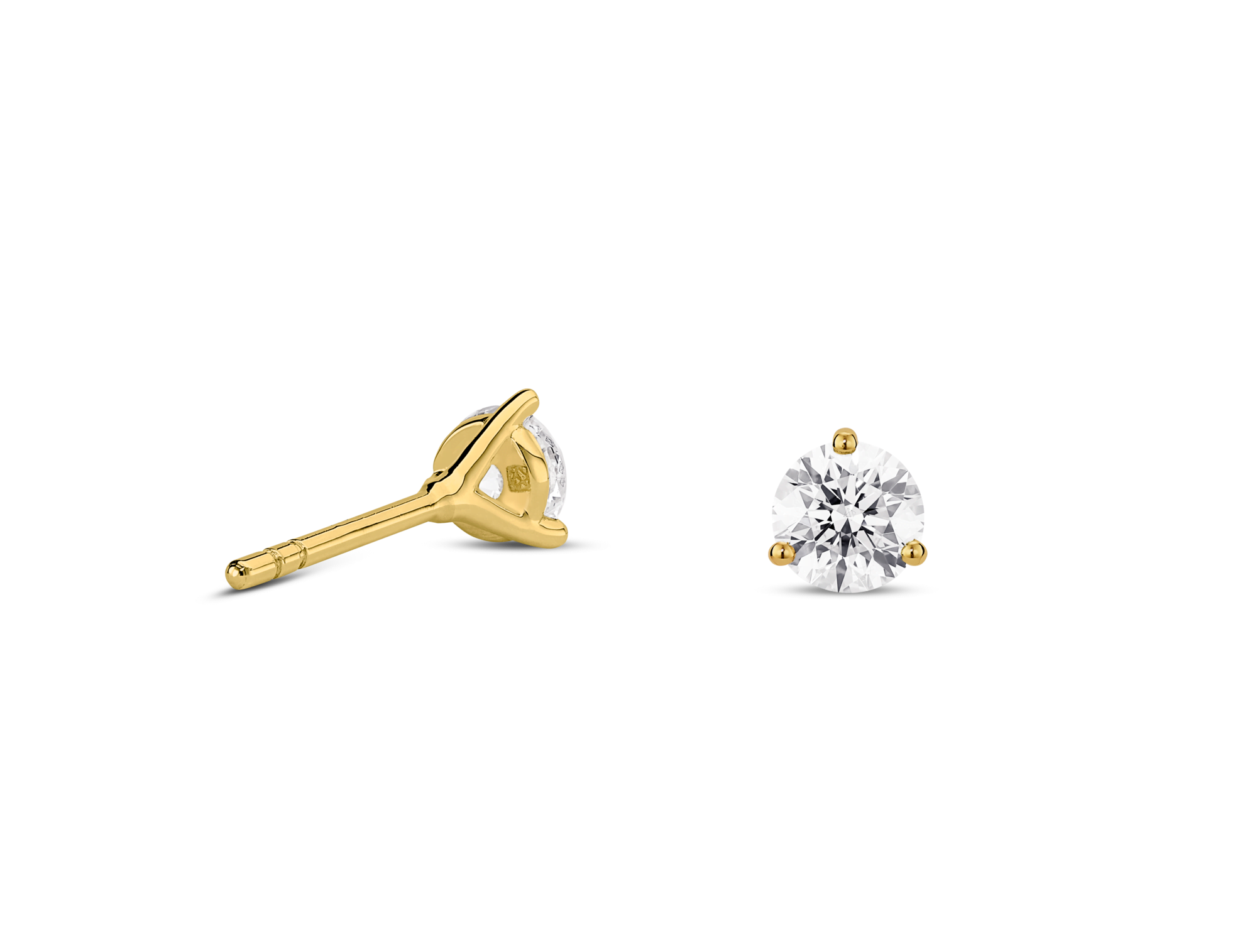 Lab-Grown Diamond ½ct. tw. Round Brilliant Solitaire Studs | White - Image 8