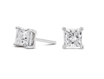 Lab-Grown Diamond 2ct. tw. Princess Studs | White