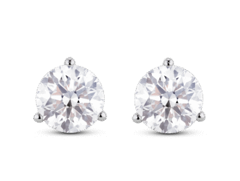 Lab-Grown Diamond 3½ct. tw. Round Brilliant Solitaire Studs | White
