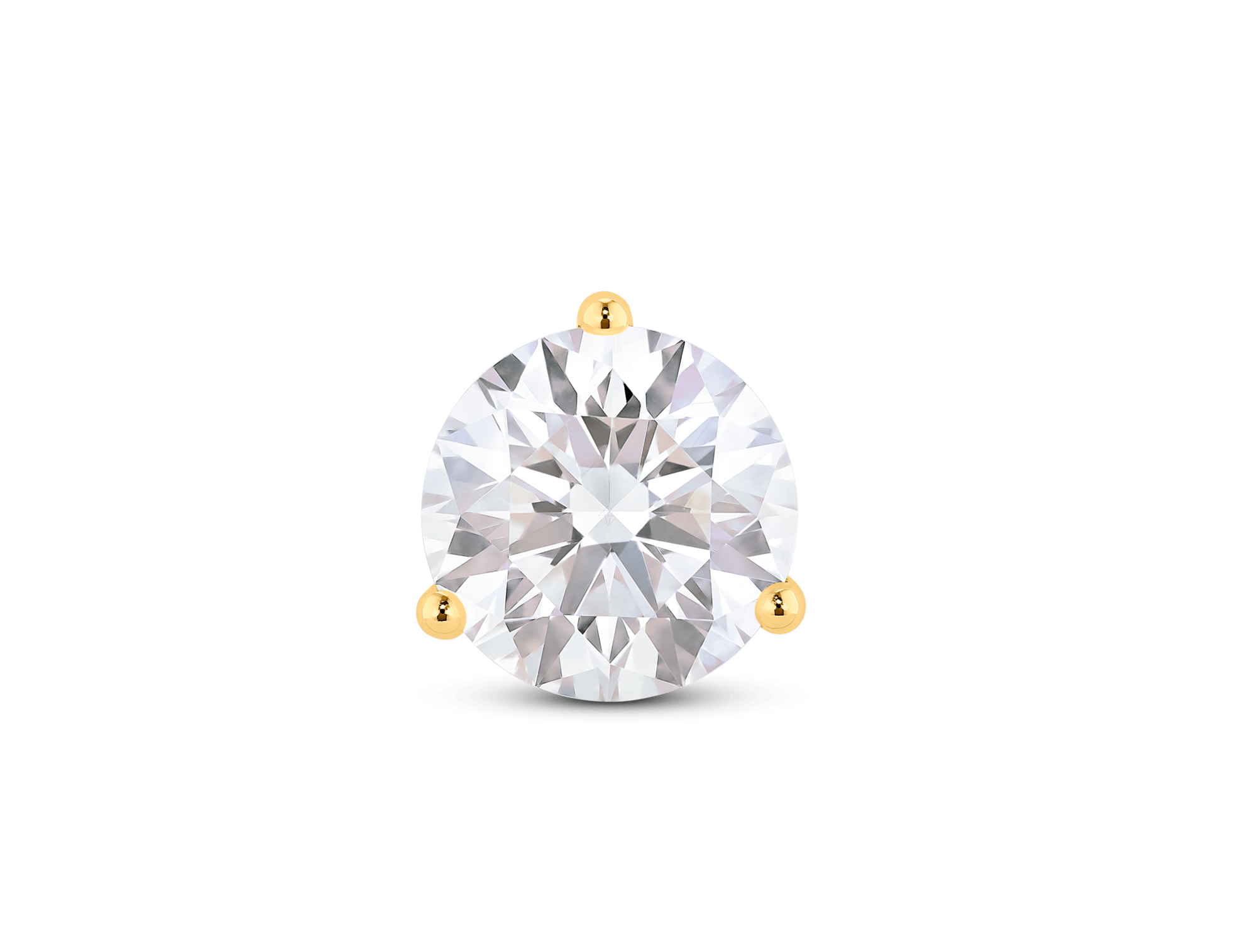 Lab-Grown Diamond 2ct. Round Brilliant Solitaire Stud | White - Image 4