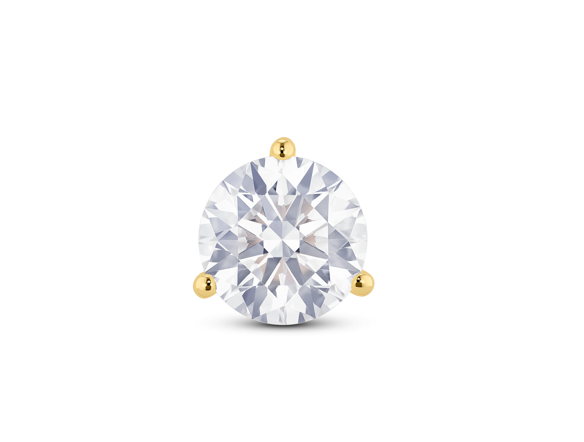 Lab-Grown Diamond 1¾ct. Round Brilliant Solitaire Stud | White - Image 4