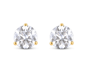Lab-Grown Diamond 3ct. tw. Round Brilliant Solitaire Studs | White