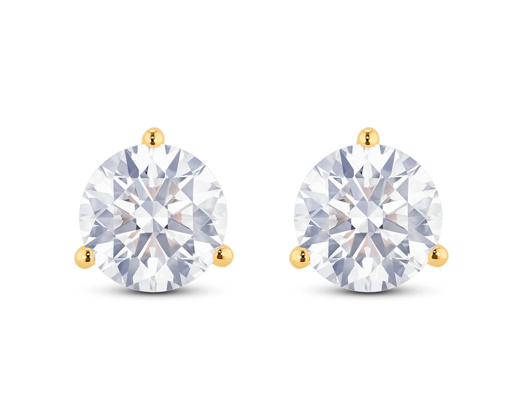 Lab-Grown Diamond 3½ct. tw. Round Brilliant Solitaire Studs | White - Image 5