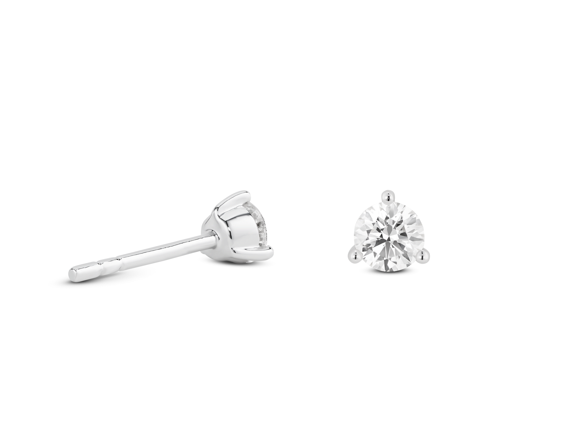 Lab-Grown Diamond ²⁄₇ct. tw. Round Brilliant Studs | White - Image 2