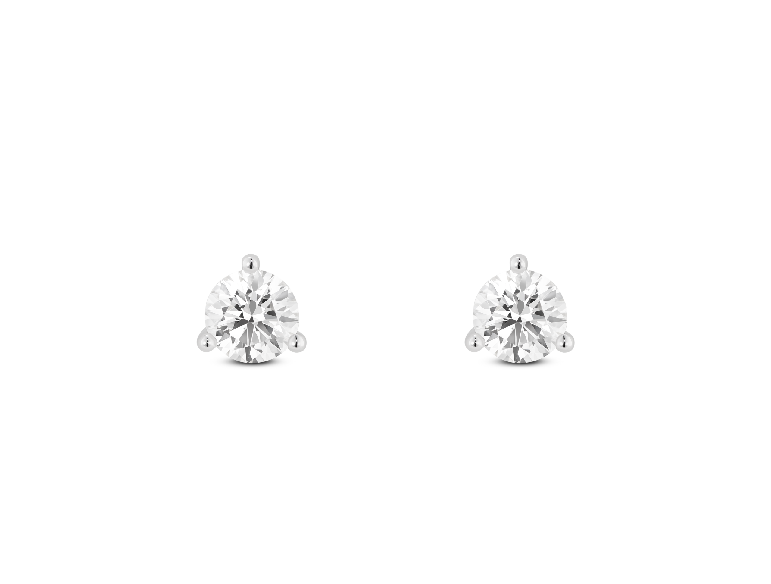 Lab-Grown Diamond ²⁄₇ct. tw. Round Brilliant Studs | White - Image 4