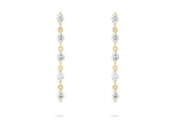 Lab-Grown Diamond 1½ct. tw. Round Brilliant Line Drop Earrings | White