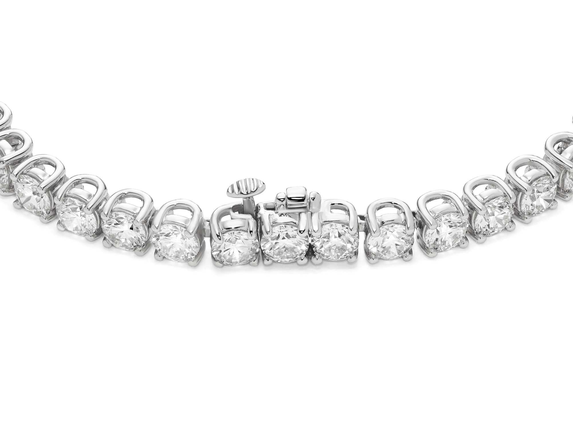 Lab-Grown Diamond Large Tennis Bracelet - G/H color, 7" length | White