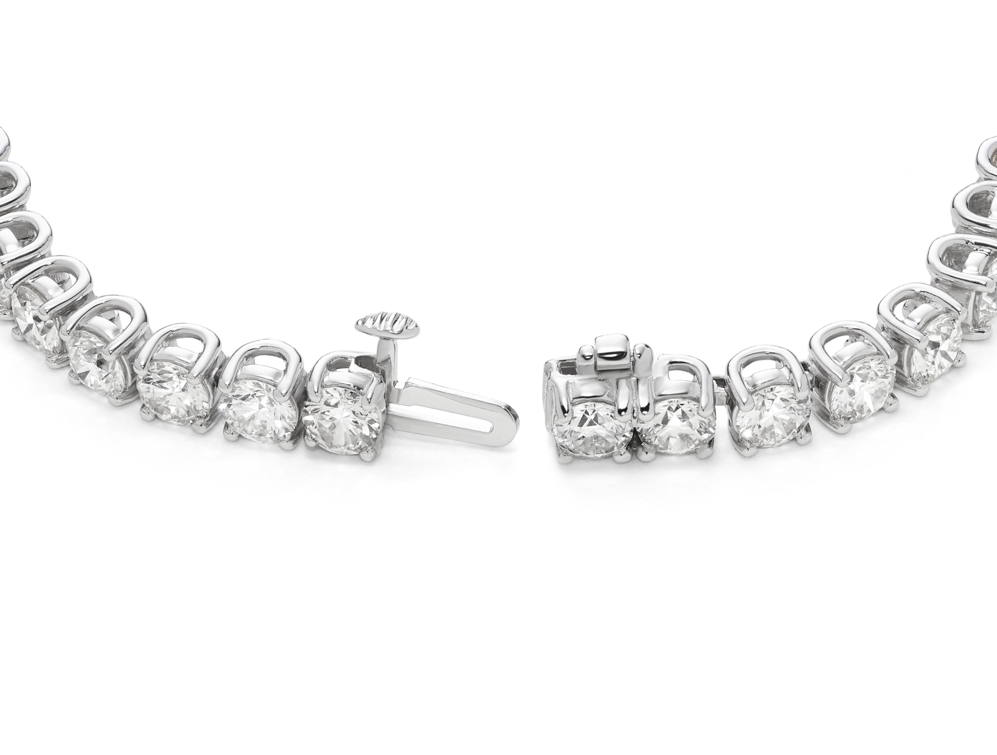 Lab-Grown Diamond Large Tennis Bracelet - G/H color, 7" length | White - Image 2