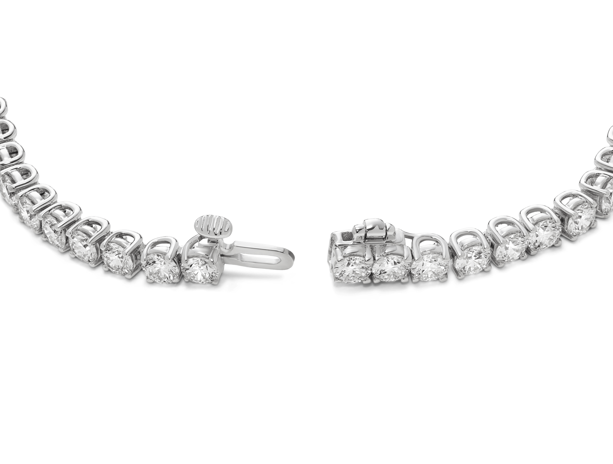Lab-Grown Diamond Medium Tennis Bracelet - G/H color, 7" length | White - Image 2