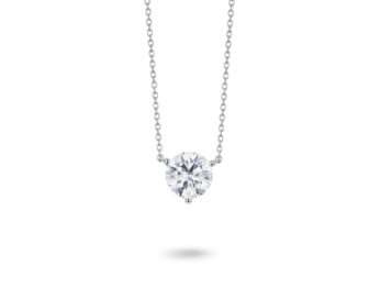 Lab-Grown Diamond 2ct. Round Brilliant Solitaire Pendant | White