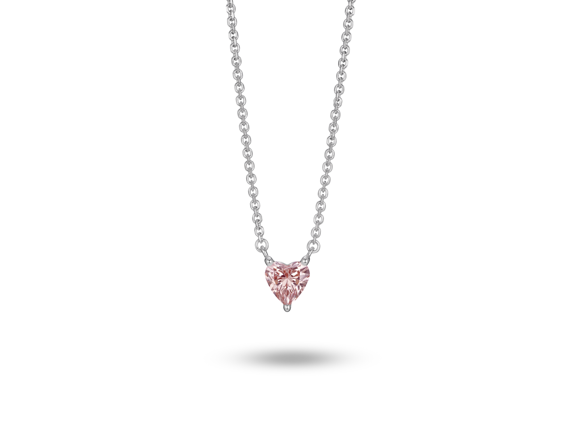 Lab-Grown Diamond ¼ct. Mini Heart Pendant | Pink
