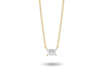 Lab-Grown Diamond ¼ct. Mini Baguette Pendant | White