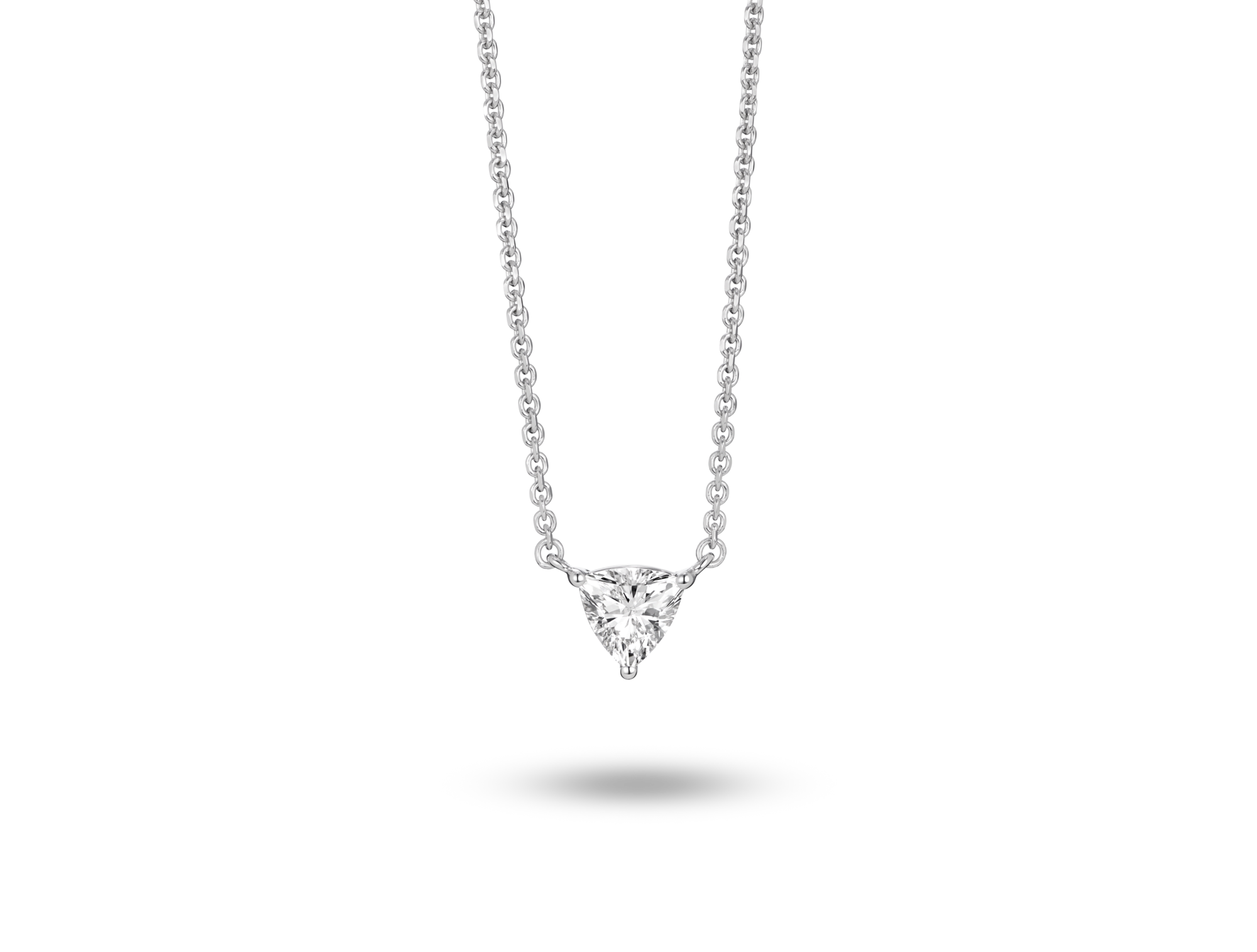 Lab-Grown Diamond ¼ct. Mini Trillion Pendant | White