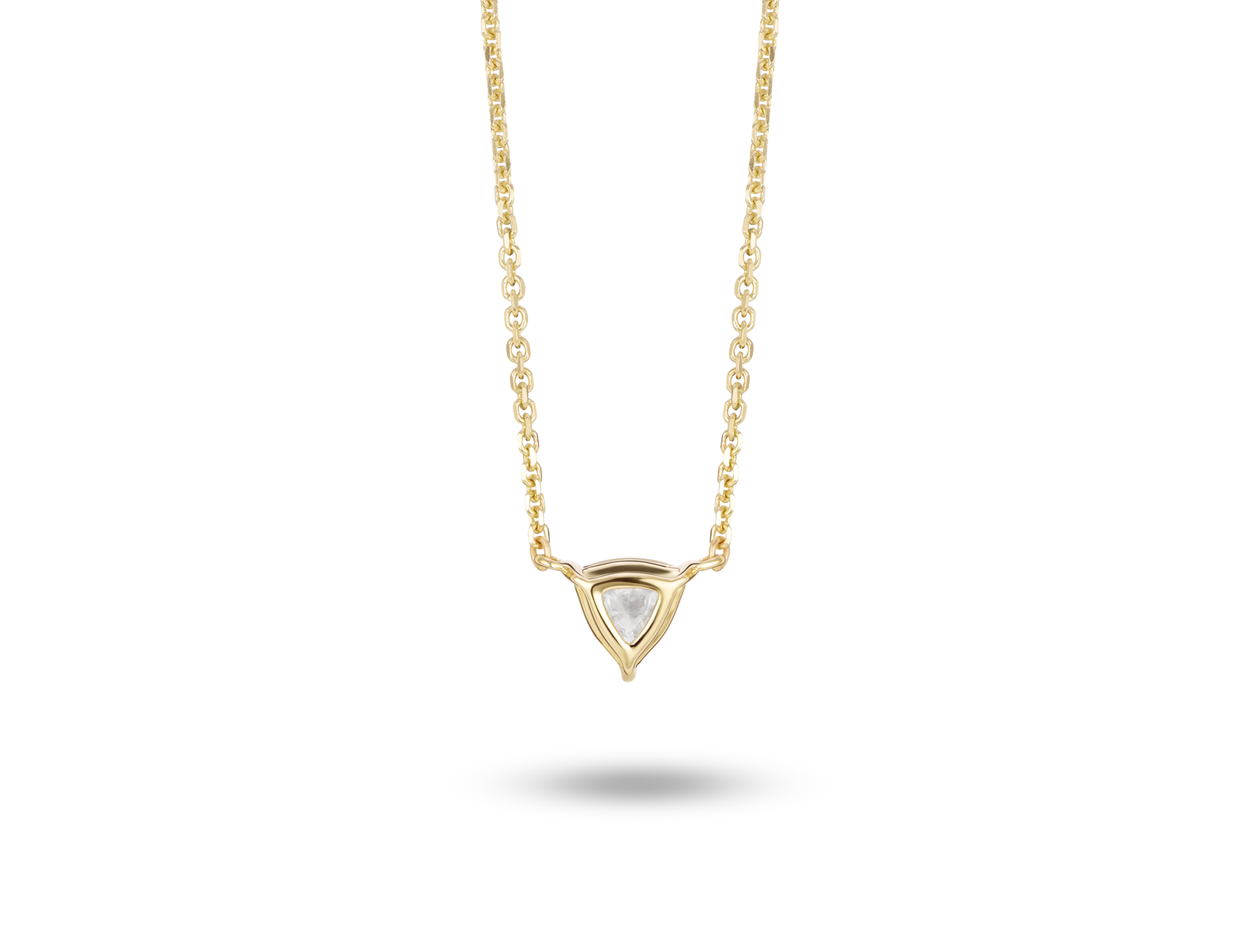 Lab-Grown Diamond ¼ct. Mini Trillion Pendant | White - Image 8