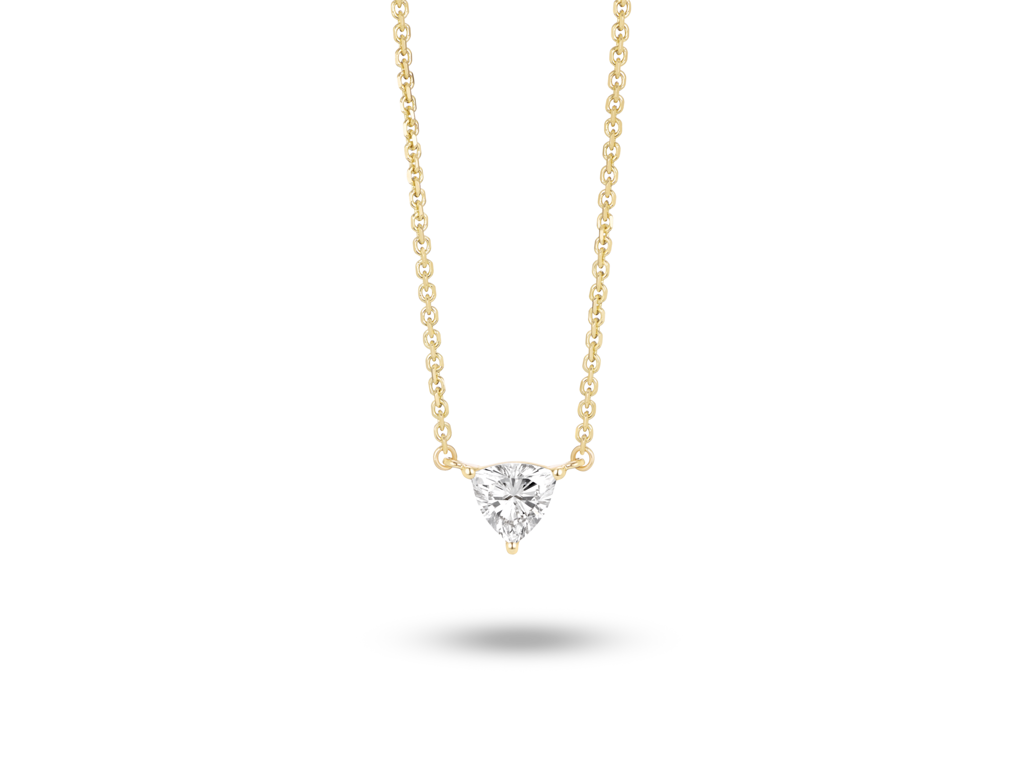 Lab-Grown Diamond ¼ct. Mini Trillion Pendant | White - Image 6