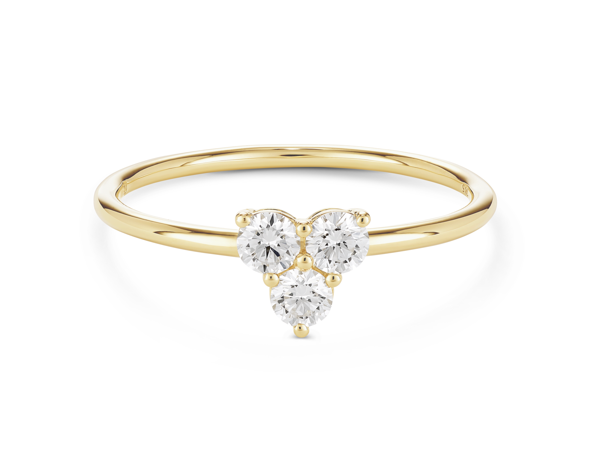 Lab-Grown Diamond ³⁄₁₀ct. tw. Mini Trio Round Brilliant Ring | White