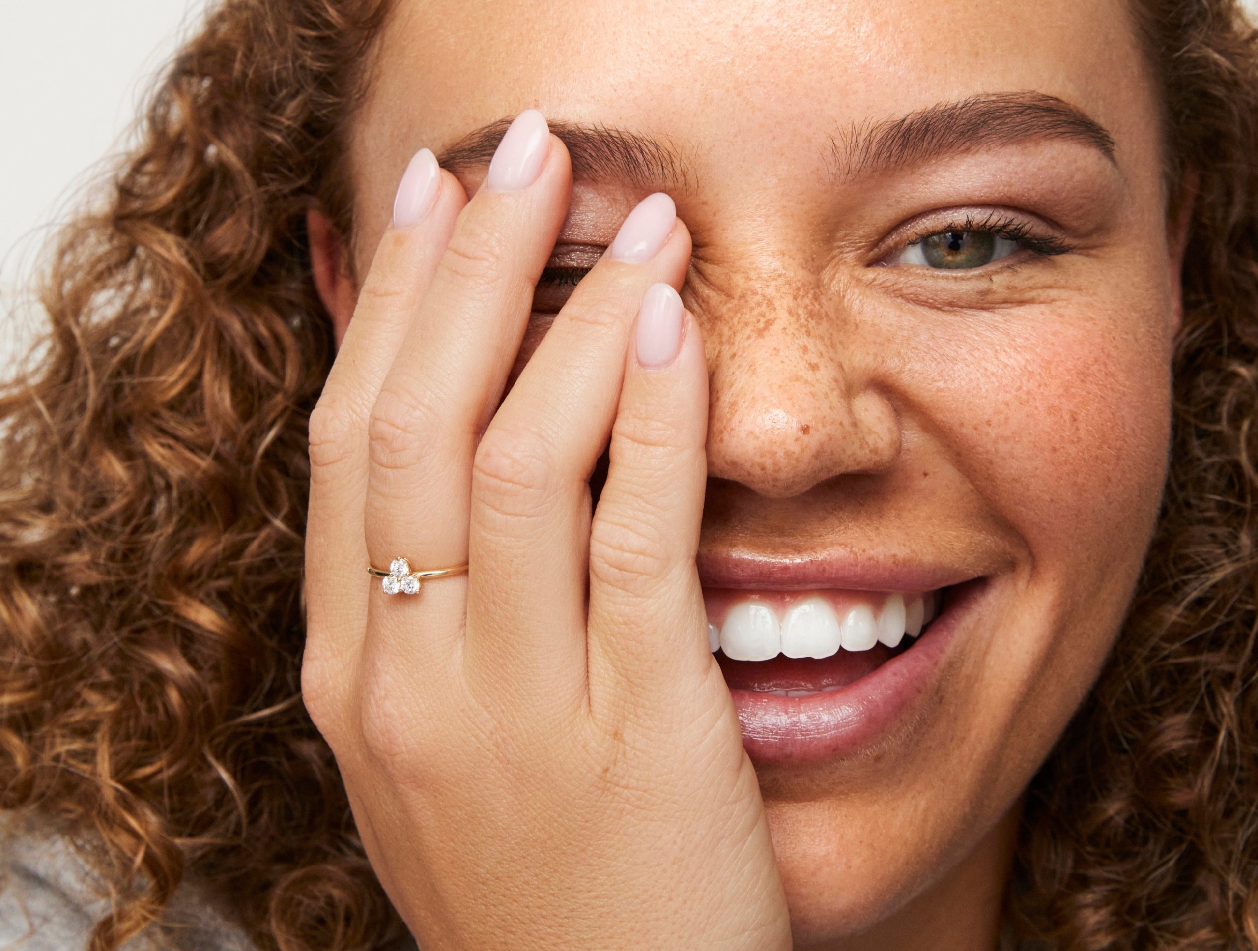 Lab-Grown Diamond ³⁄₁₀ct. tw. Mini Trio Round Brilliant Ring | White - Image 5