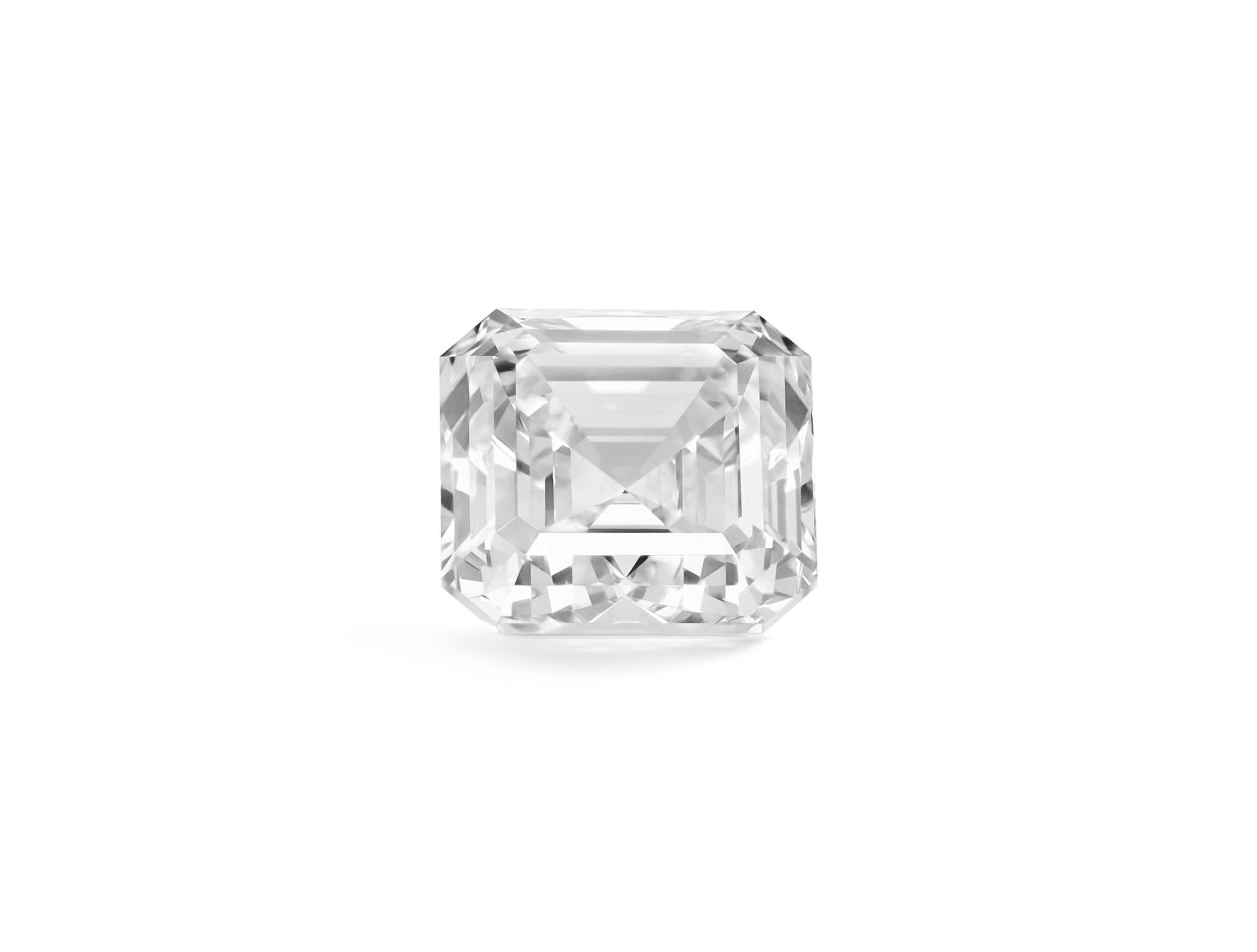 Lab-Grown Loose 3ct. Asscher Cut Diamond | White - Image 2