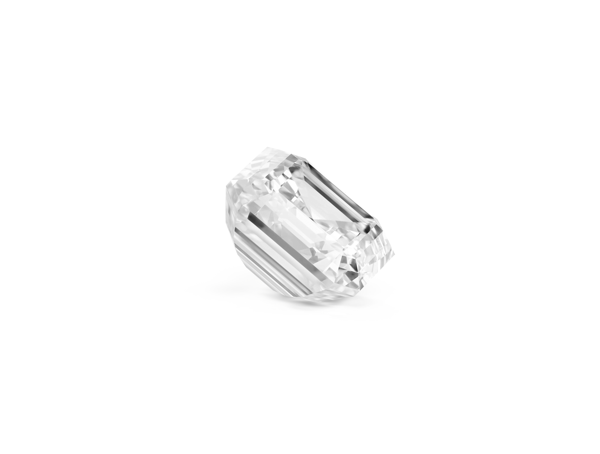 Lab-Grown Loose 3ct. Asscher Cut Diamond | White - Image 3