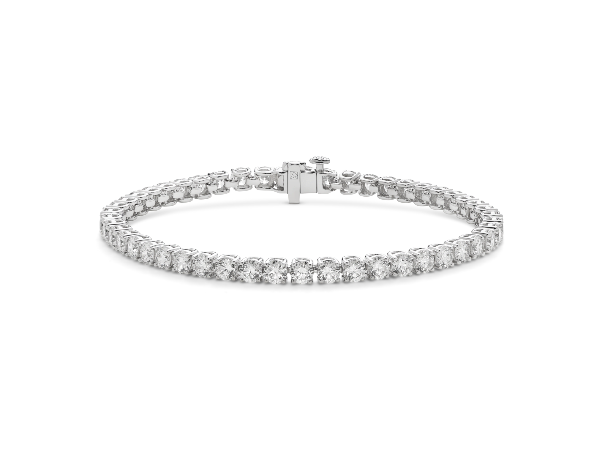 Lab-Grown Diamond Medium Tennis Bracelet - G/H color, 7" length | White - Image 7