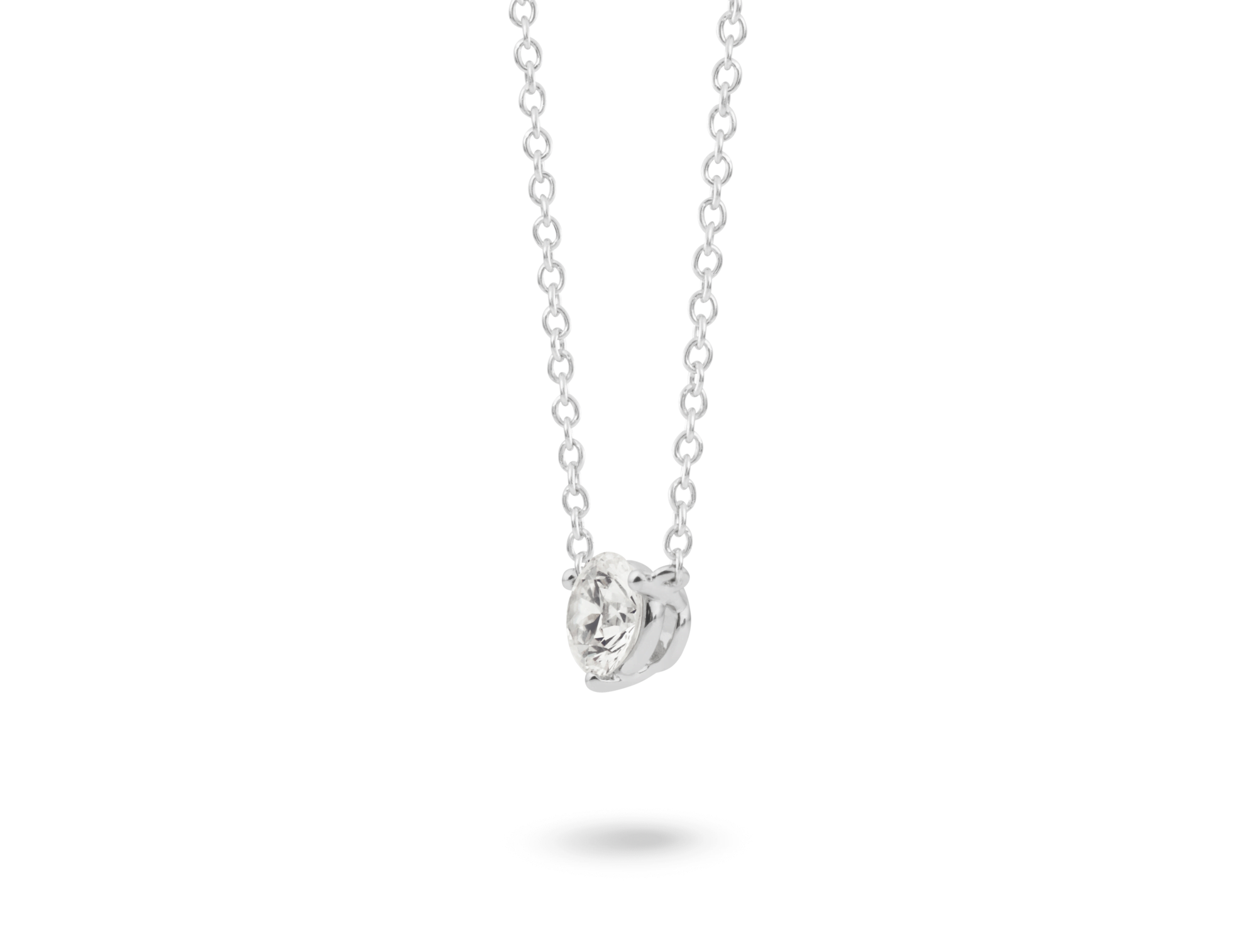 Lab-Grown Diamond ½ct. Round Brilliant Solitaire Pendant | White - Image 5