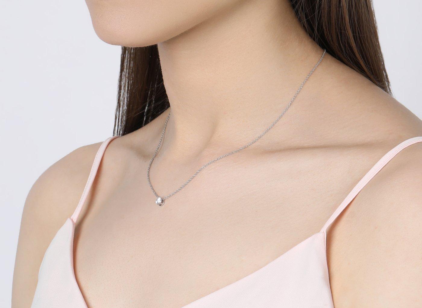 Lab-Grown Diamond ½ct. Round Brilliant Solitaire Pendant | White - Image 6